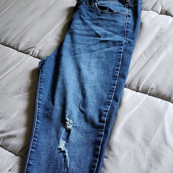 Midnight Blue High Waist Skinny Jeans - Picture 5 of 5